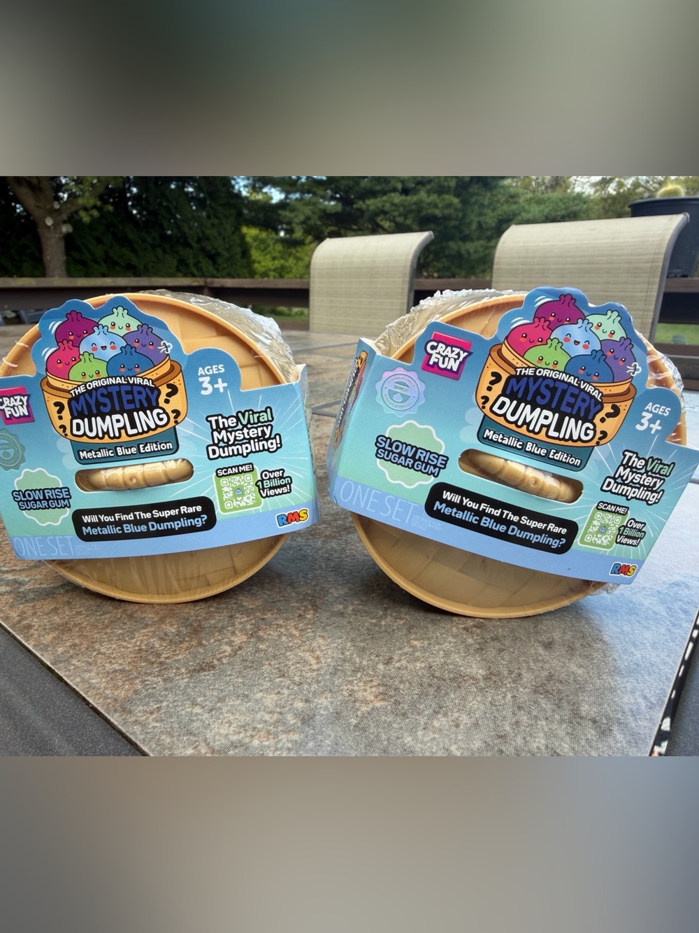 The Original Mystery Dumplings- Metallic Blue-Set of 2